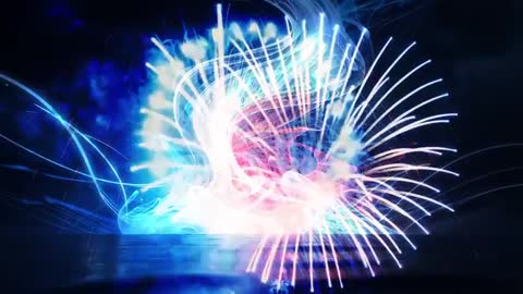 Vibrant Fireworks Display Reflecting Over Calm Water