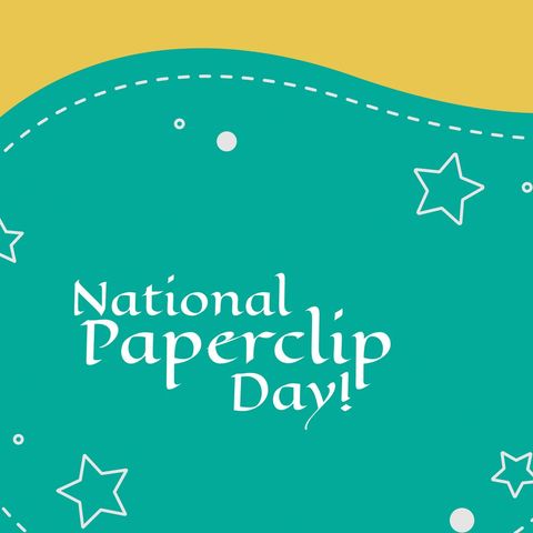 national paperclip day celebration with festive graphic design - Download Free Stock Templates Pikwizard.com