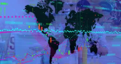 Researchers Analyzing Global Financial Data and Market Trends