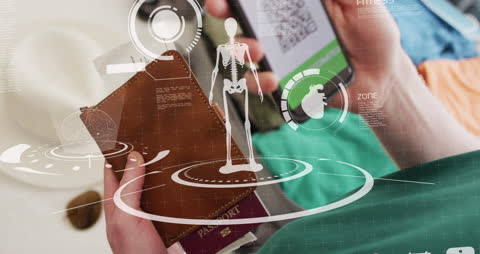 Virtual Data and Passport Interaction with Smartphone