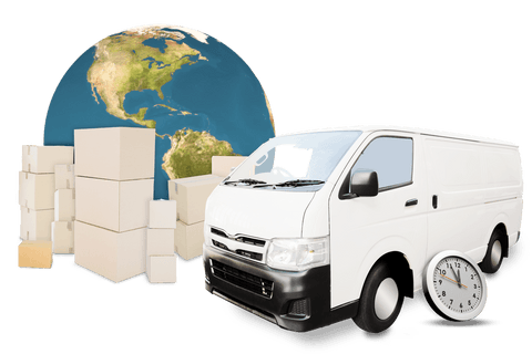 transparent background with delivery van and globe illustration - Download Free Stock Videos Pikwizard.com