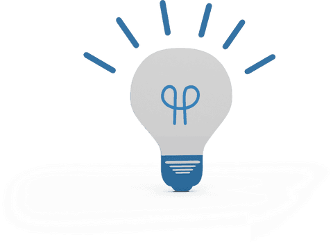 transparent lit lightbulb icon with blue design elements - Download Free Stock Videos Pikwizard.com