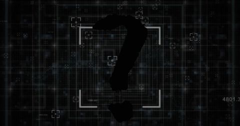 abstract digital question mark on futuristic interface - Download Free Stock Images Pikwizard.com