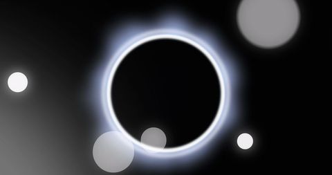 Abstract Celestial Digital Eclipse with Glowing Highlights - Download Free Stock Images Pikwizard.com