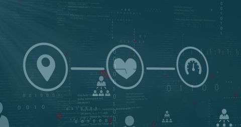 Futuristic Digital Interface with Data Connectivity Icons - Download Free Stock Images Pikwizard.com