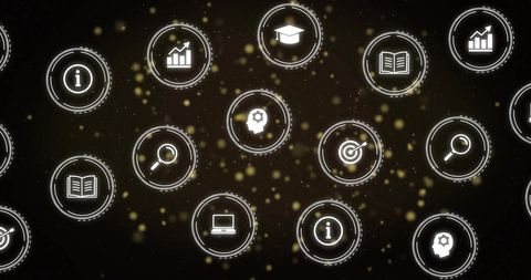Global Connections with Digital Network Icon Display - Download Free Stock Images Pikwizard.com