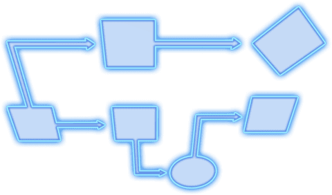 blue transparent flowchart diagram with arrows and shapes - Download Free Stock Videos Pikwizard.com
