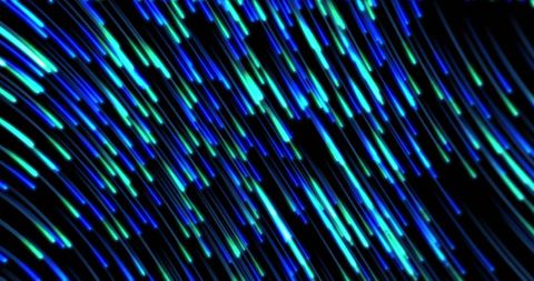 Vibrant Blue and Green Light Trails on Black Background - Download Free Stock Images Pikwizard.com