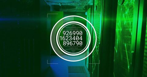 Digital Data Processing and Analytics in Server Room Environment - Download Free Stock Images Pikwizard.com