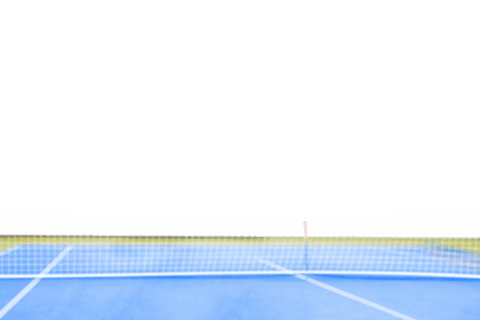 transparent paddle and net on blue table tennis court background - Download Free Stock Videos Pikwizard.com