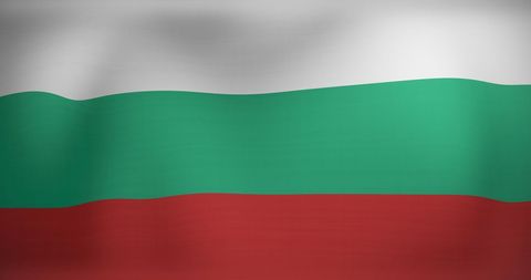 Waving flag of bulgaria symbolizing national pride