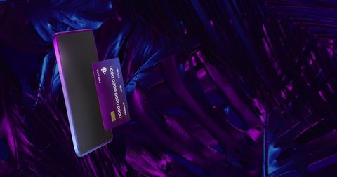 contactless payment using smartphone and credit card in futuristic setting - Download Free Stock Images Pikwizard.com