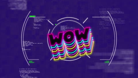 Futuristic Data Processing and Scanning Interface Animation