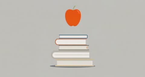 Apple Hovering Towards Books for Educational Symbolism