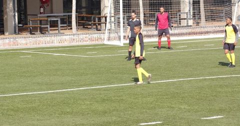 Youth Soccer Players in Action during Training Session