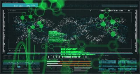 Digital Interface Displaying Complex Data Network - Download Free Stock Images Pikwizard.com