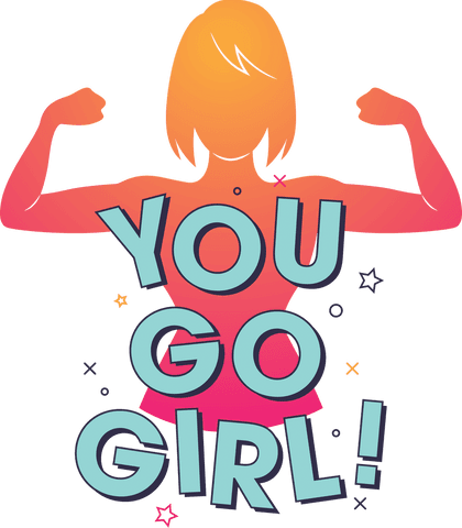 Empowered Woman Silhouette Illustration with Inspirational Quote - Download Free Stock Videos Pikwizard.com