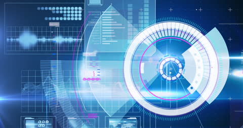 Digital Interface Data Processing Animation