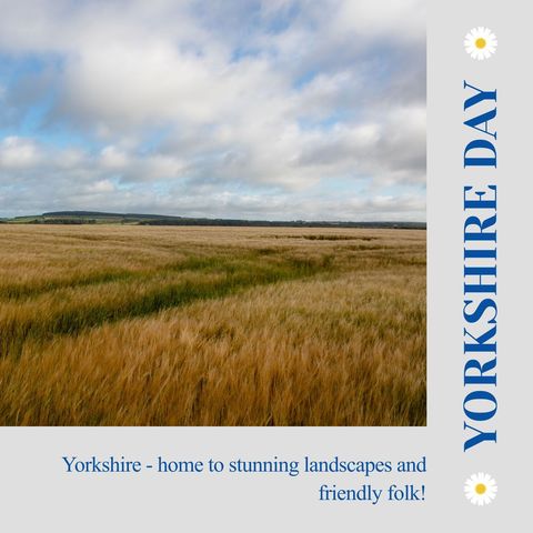 Celebrating Yorkshire Day with Beautiful Countryside Scenery - Download Free Stock Templates Pikwizard.com