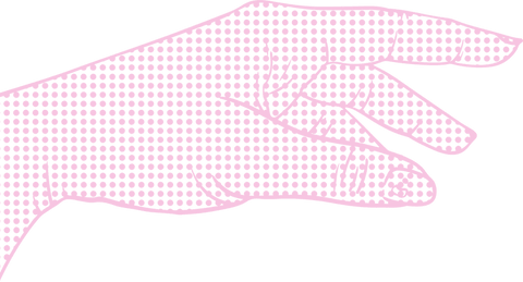 minimalist pink halftone hand illustration on transparent background - Download Free Stock Videos Pikwizard.com