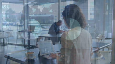 Business Analytics Professional Reviewing Financial Data in Modern Office