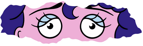 vibrant cartoon eyes with expressive blue eyelids on transparent background - Download Free Stock Videos Pikwizard.com