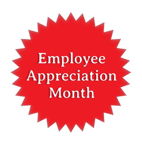 employee appreciation month celebration starburst - Download Free Stock Templates Pikwizard.com