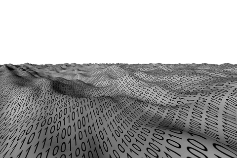 abstract landscape with binary code on transparent background - Download Free Stock Videos Pikwizard.com