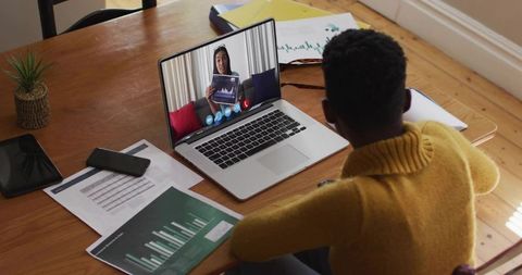 Professional Working Remotely Using Video Call for Collaboration