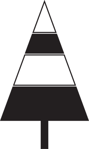 transparent minimalist triangular christmas tree design on transparent background - Download Free Stock Videos Pikwizard.com