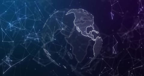 Futuristic Digital Global Network Concept with Data Connections - Download Free Stock Images Pikwizard.com