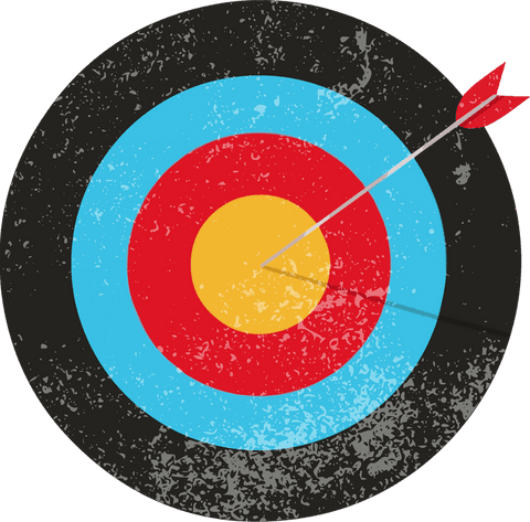 grunge archery target with bullseye hit on transparent background - Download Free Stock Videos Pikwizard.com