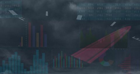 Abstract Data Visualization with Conceptual Fuel Gauge - Download Free Stock Images Pikwizard.com