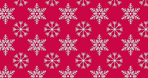 White Snowflakes Pattern on Red Background for Festive Design - Download Free Stock Images Pikwizard.com