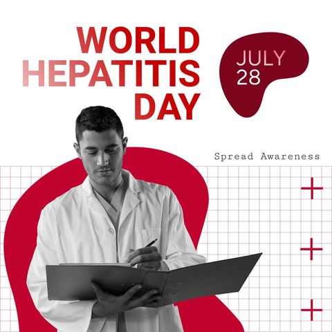 world hepatitis day awareness with male doctor in focus - Download Free Stock Templates Pikwizard.com