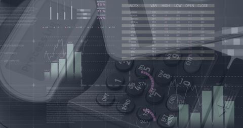 Digital Interface with Financial Data and Interactive Analytics - Download Free Stock Images Pikwizard.com