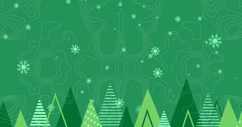 festive snowflakes and christmas trees with topography patterns - Download Free Stock Images Pikwizard.com