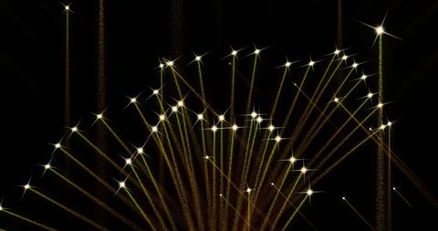 Bright fireworks display against night sky celebrating festivities