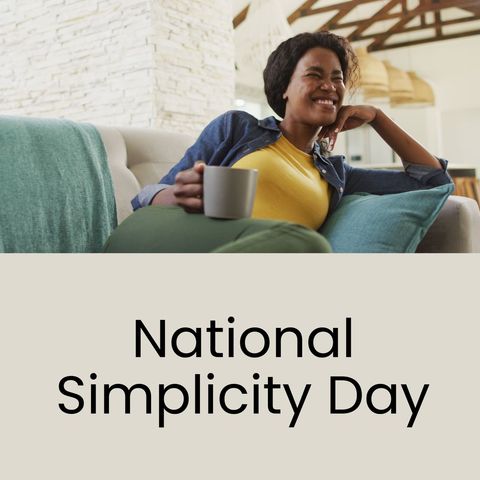 celebrating national simplicity day with relaxed moments - Download Free Stock Templates Pikwizard.com
