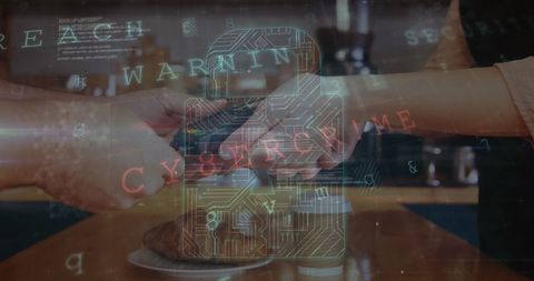 Cybersecurity Threat Highlighted by Digital Data Illusion - Download Free Stock Images Pikwizard.com