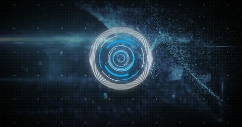 Futuristic Digital Interface with Secure Data Processing Symbol - Download Free Stock Images Pikwizard.com