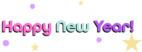 Happy New Year Banner with Pastel Colors on a Transparent Background - Download Free Stock Videos Pikwizard.com