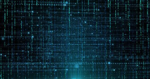abstract digital matrix with blue light patterns - Download Free Stock Images Pikwizard.com
