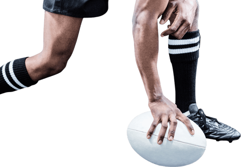 transparent action shot of rugby player holding ball - Download Free Stock Videos Pikwizard.com
