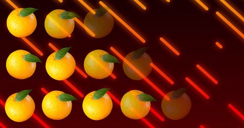 Vibrant Orange Pattern with Red Lines on Dark Background - Download Free Stock Images Pikwizard.com