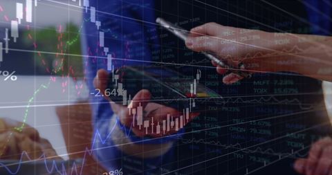 Digital Transaction Overlay with Financial Network Data - Download Free Stock Images Pikwizard.com