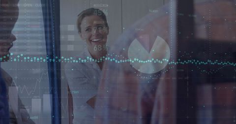 Female Doctor Collaborating with Patients on Financial Health Data