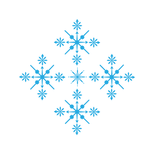delicate digital blue snowflakes on transparent background - Download Free Stock Videos Pikwizard.com