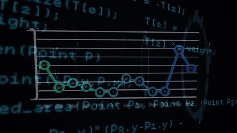 Data Processing Graphic with Interactive Analytics