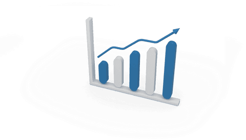 3d transparent graph with increasing trend towards progress - Download Free Stock Videos Pikwizard.com